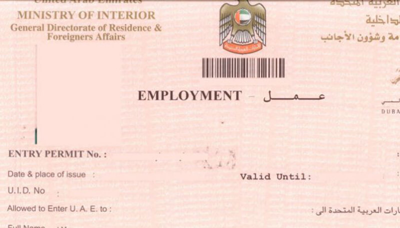 2 Year Dubai Visa Cost Range From 3000 Aed To 7000 Aed