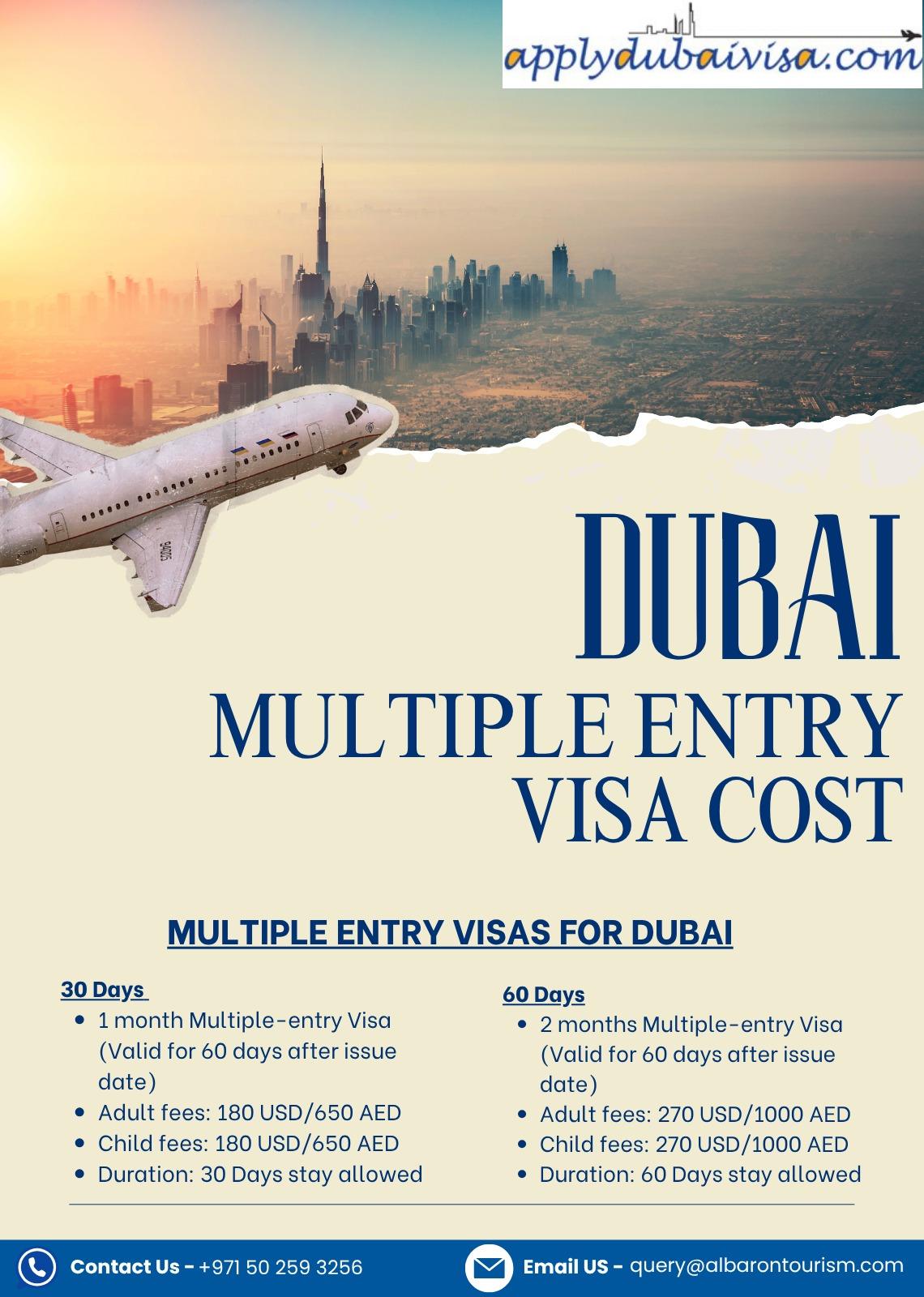 Dubai Multiple Entry Visa cost
