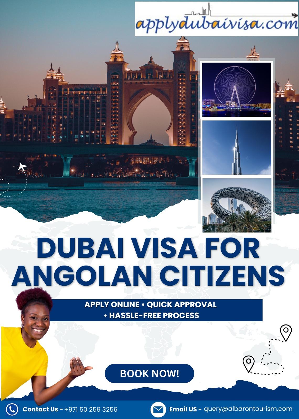 Dubai visa for Angolan