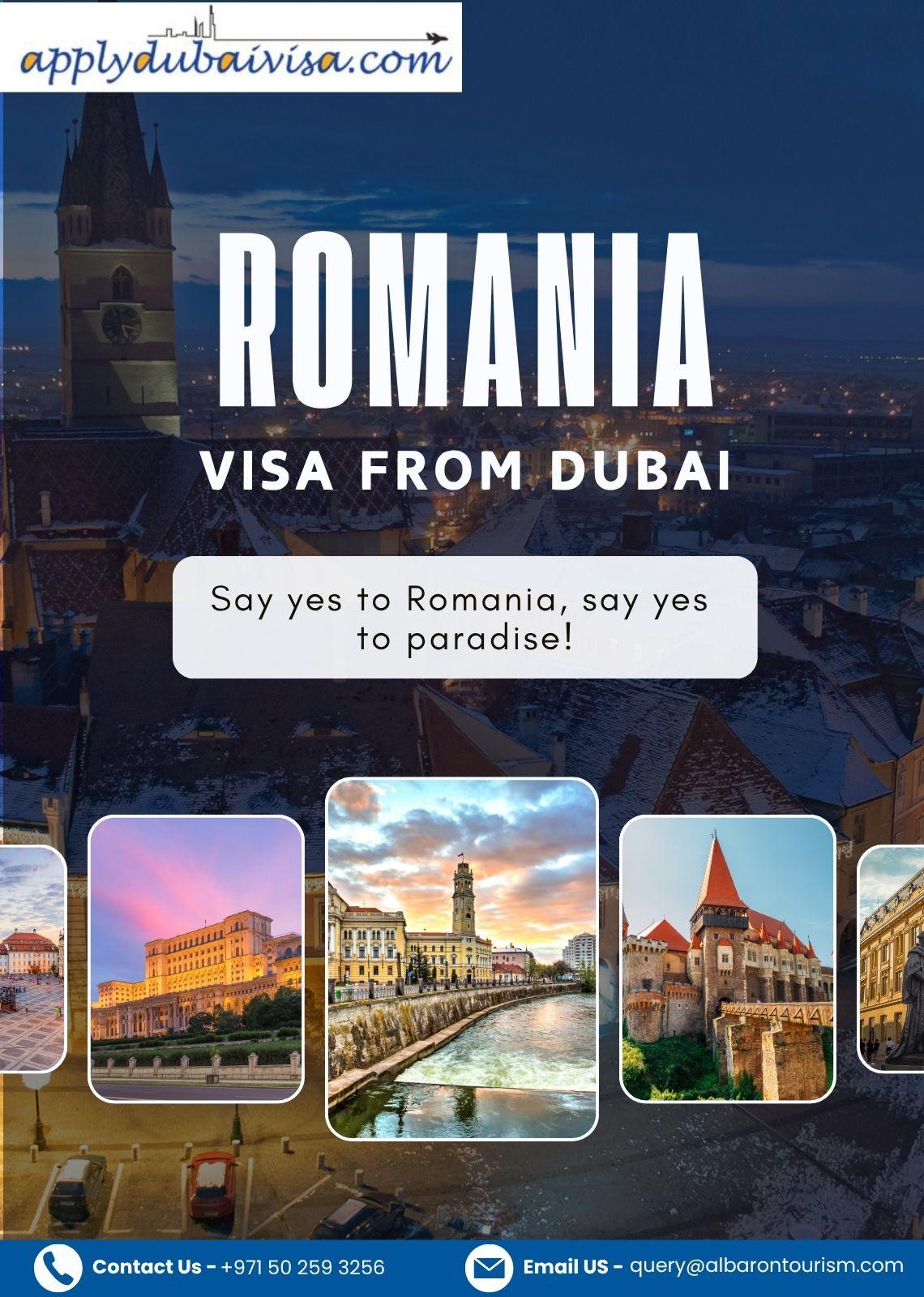 Romania visa from Dubai