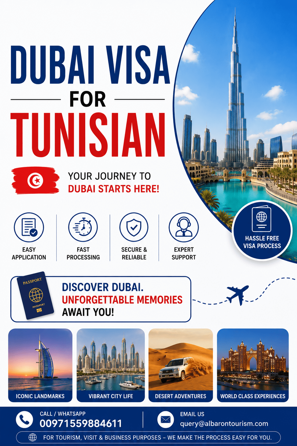 Dubai Visa for Tunisians