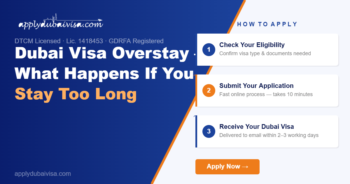 Dubai Visa Overstay — What Happens If You Stay Too Long — Dubai Visa Guide | applydubaivisa.com